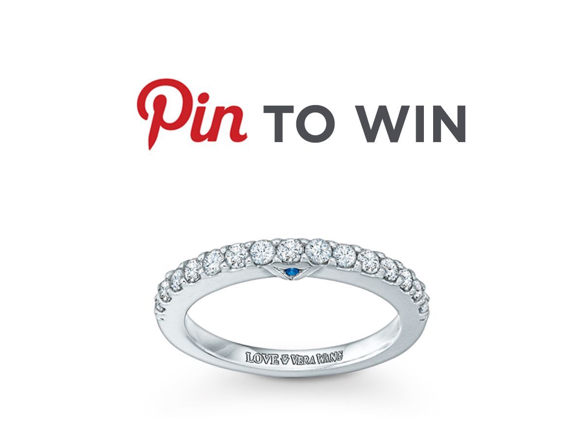 Love Vera Wang? Pin To Win! Grand Prize: A Vera Wang Love For Latest Vera Wang Love Collection Diamond Anniversary Bands In White Gold (View 8 of 25)