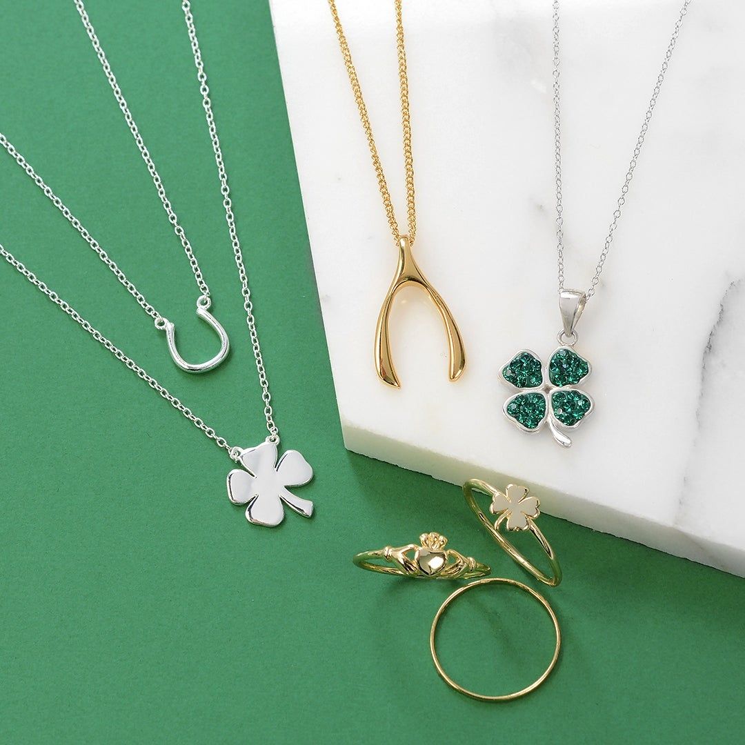 Lucky Four Leaf Clover Shamrock Irish Pendant For Women Necklace Polished  925 Sterling Silver In 2019 Lucky Four Leaf Clover Y  Necklaces (View 24 of 25)