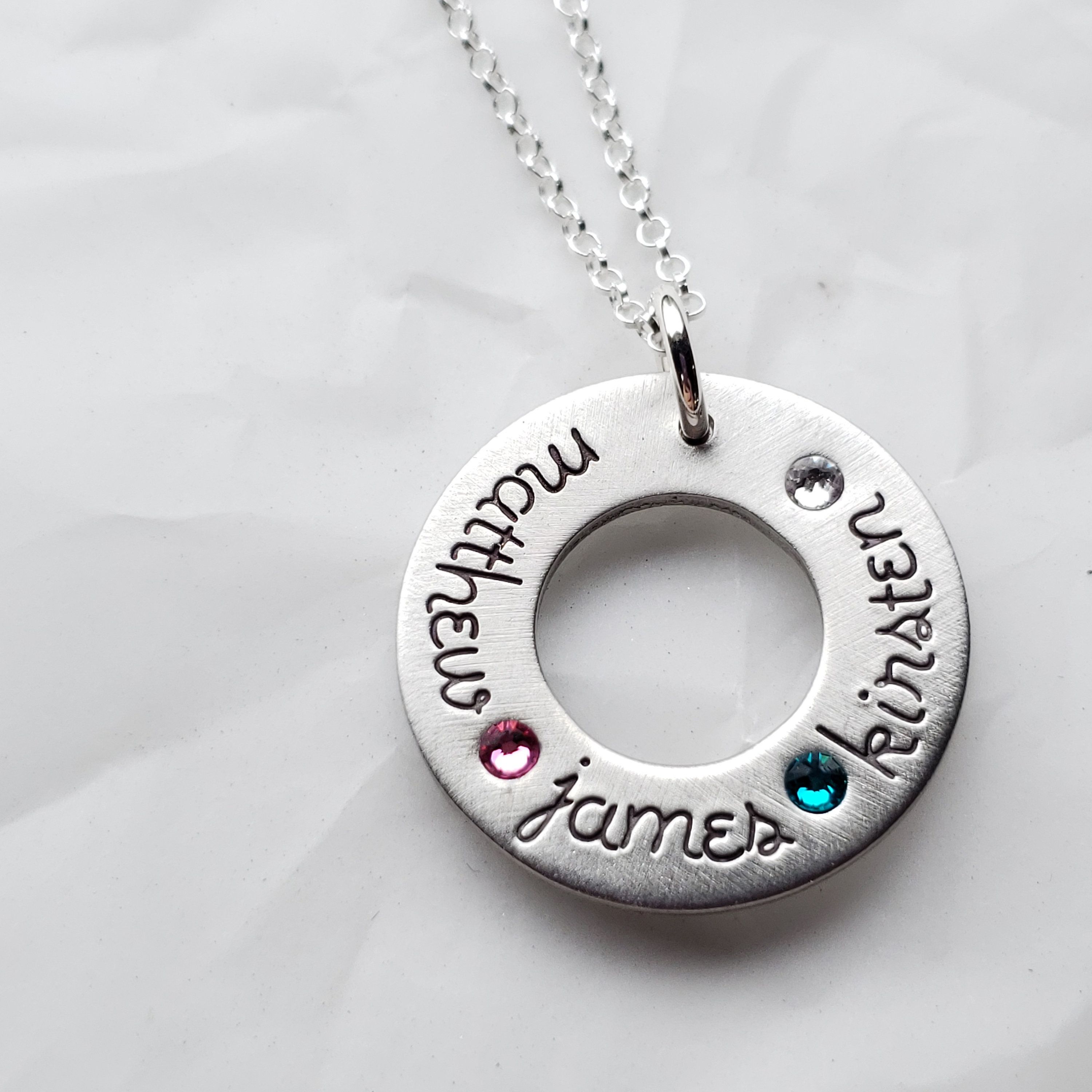 Mother's Necklace – Name Necklace – Birthstone Name Necklace – Gift For  Grandma – Grandmother's Necklace – Gift For Mom Of Multiples Regarding 2020 Sparkling Gift Locket Element Necklaces (View 13 of 25)