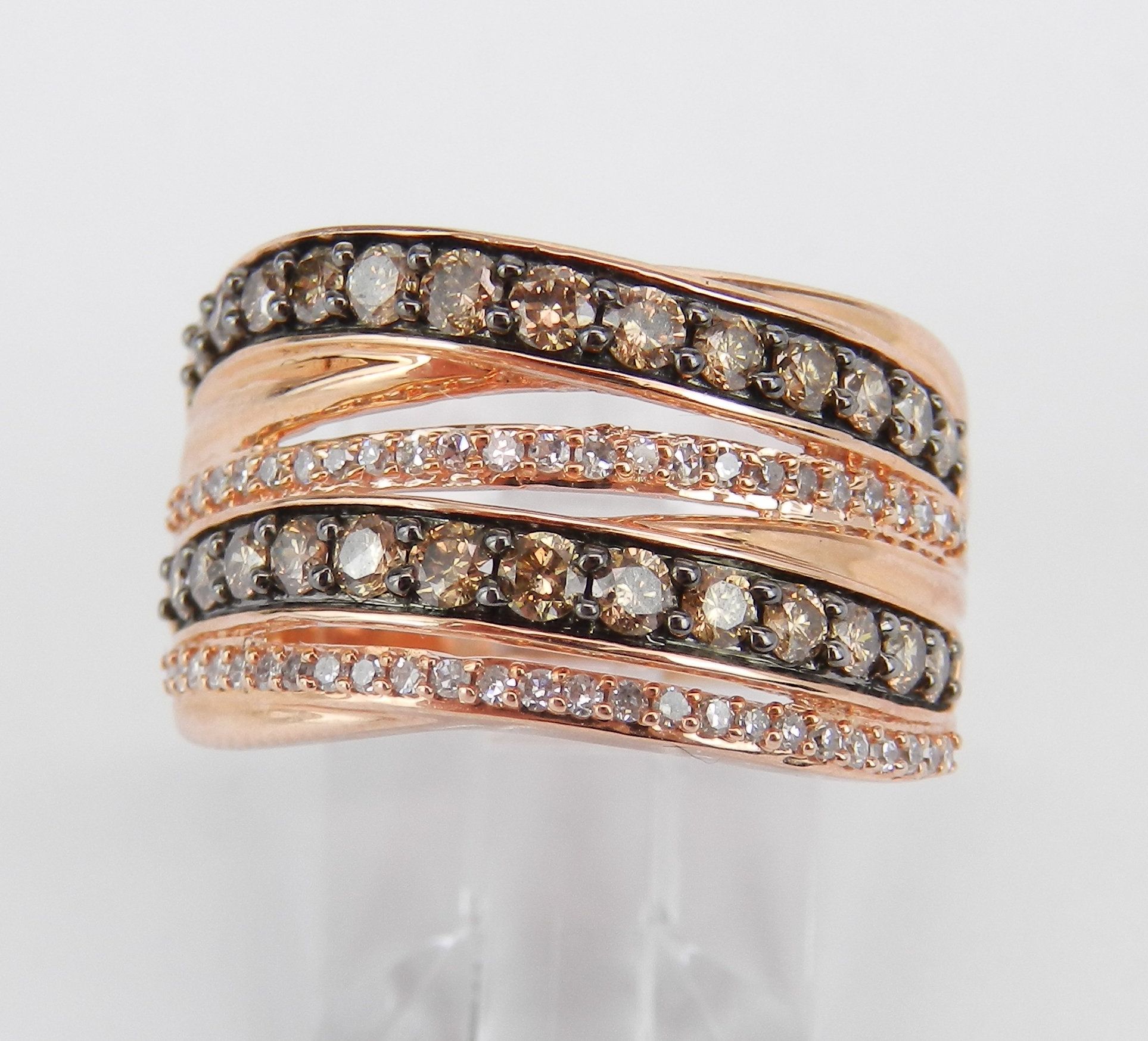 Multi Row Rose Gold Ring,  (View 8 of 25)
