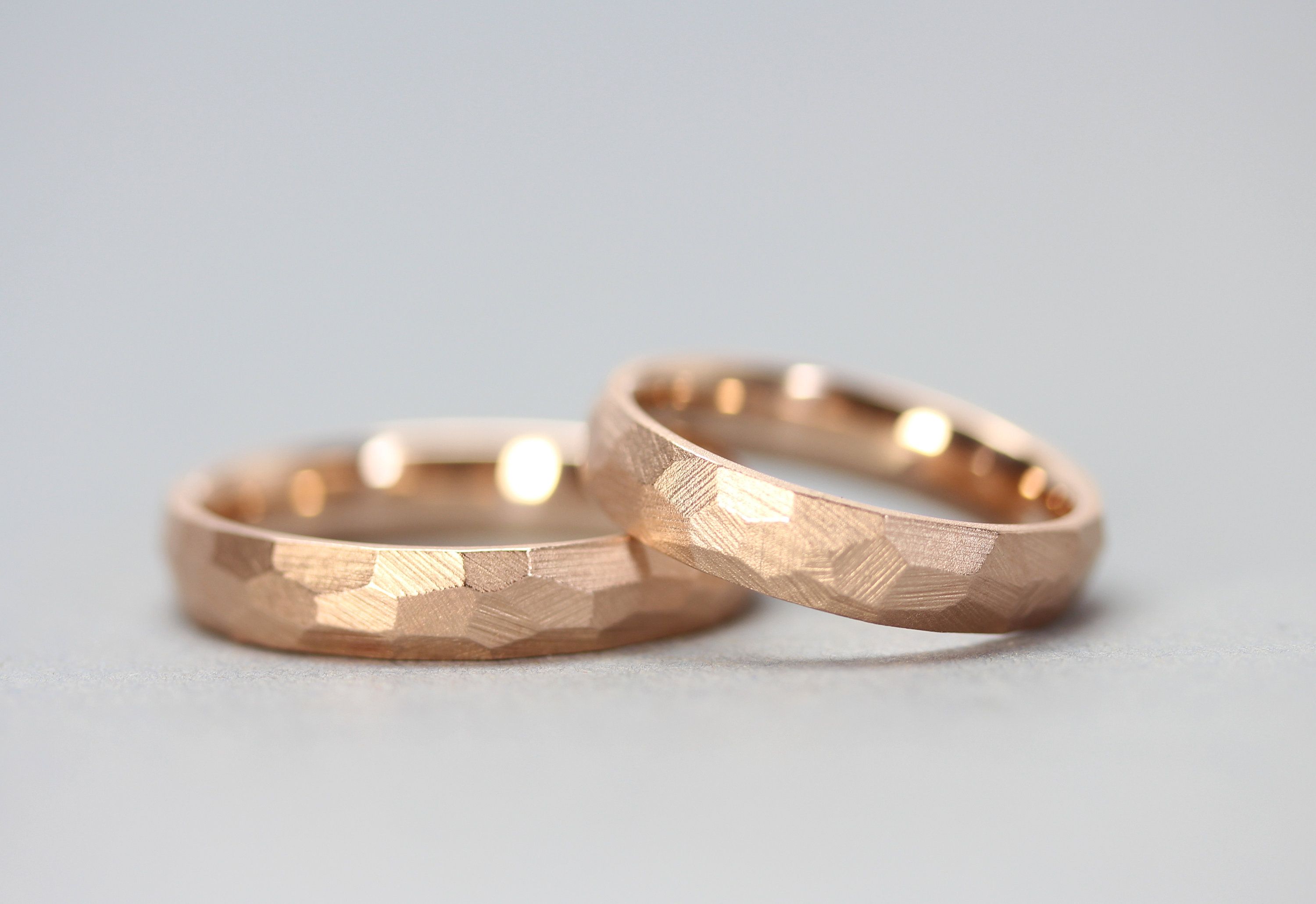 Multifaceted Wedding Rings In 585/red Gold Inside Most Recent Multifaceted Rings (View 12 of 25)