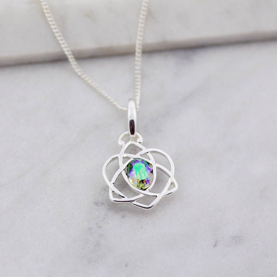 My Charm Story Trinity Love Knot Necklace Within Most Current Shimmering Knot Locket Element Necklaces (View 10 of 25)