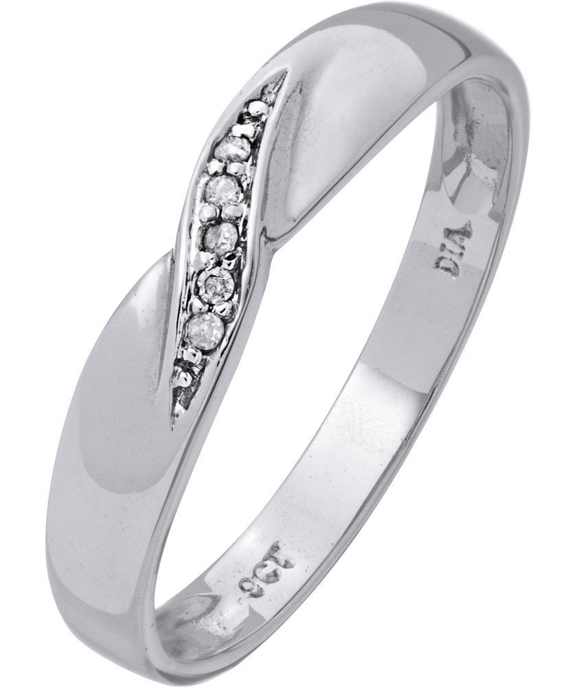 My Ring!!! Buy 9ct White Gold Diamond Accent Twist Wedding In 2020 Diamond Accent Milgrain Twist Anniversary Bands In White Gold (View 12 of 25)