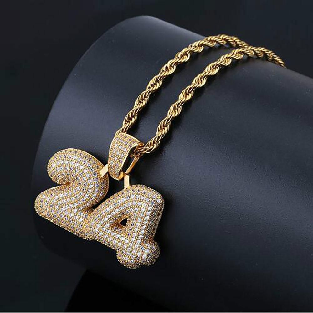 Necklaces 14k Gold Iced Out Lucky Number 24 Pendant Necklace Mens Gifts Hip  Hop Micro Pave Cubic Zirconia Simulated Diamonds Necklace Within Latest Pavé Butterfly Pendant Necklaces (View 12 of 25)