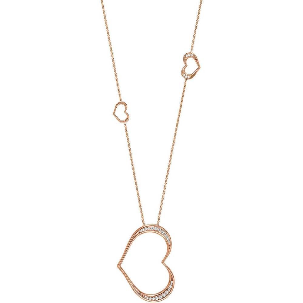Nomination Unica Rose Gold Plated Open Heart Necklace 146406/002 Within 2020 Sparkling Open Heart Necklaces (View 14 of 25)