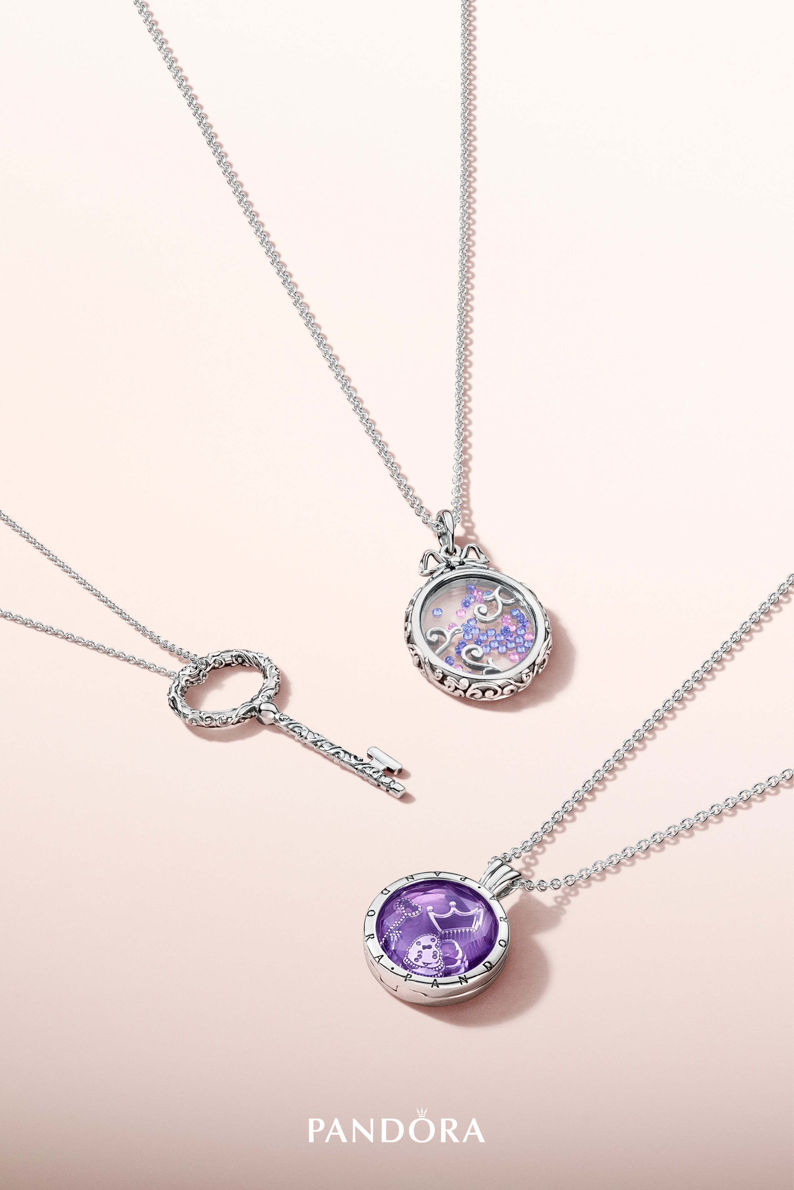 Our Limited Edition Floating Locket Is Updated For The Season With With Regard To Best And Newest Faceted Locket Dangle Charm, Synthetic Amethyst Necklaces (View 2 of 25)