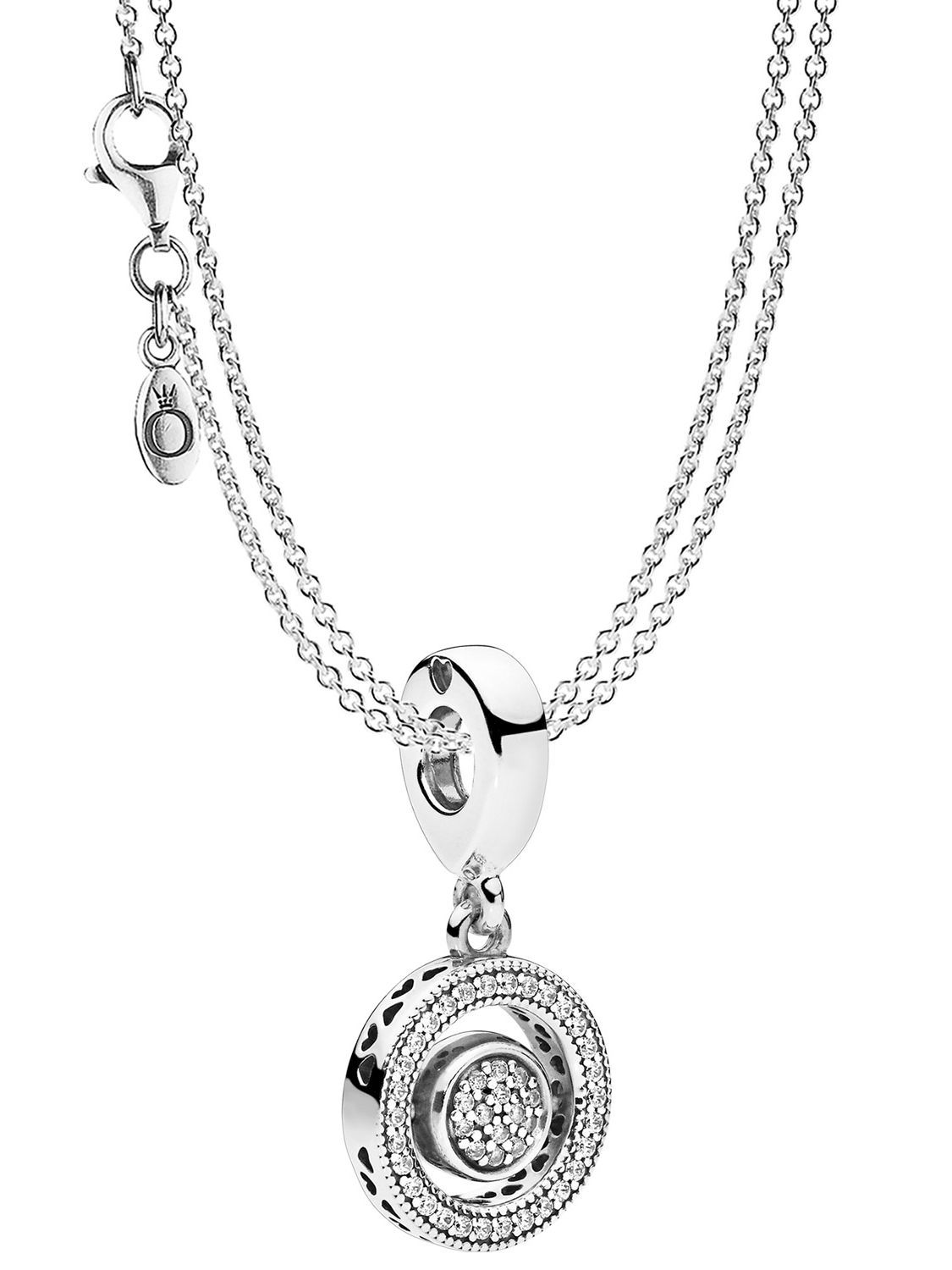 Pandora 08591 Necklace With Charm Pendant Logo Intended For Most Recently Released Pandora Lockets Logo Necklaces (View 1 of 25)
