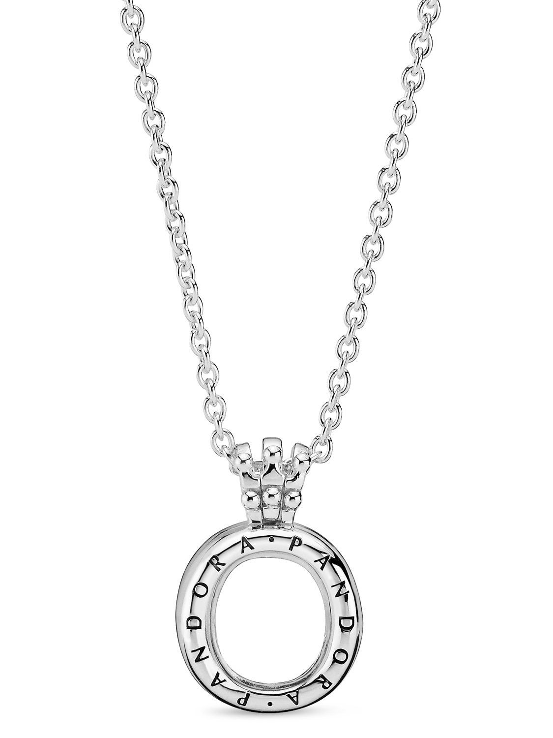 Pandora 398332 60 Necklace With Pandora Locket Crown O Within Most Up To Date Pandora Logo Circle Necklaces (View 12 of 25)