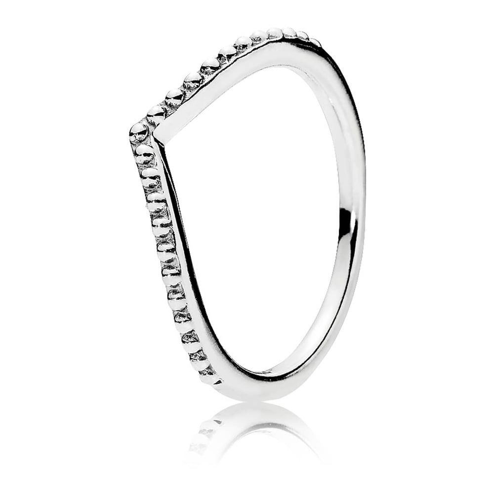 Pandora Beaded Wishbone Ring For Most Popular Princess Wishbone Rings (View 17 of 25)
