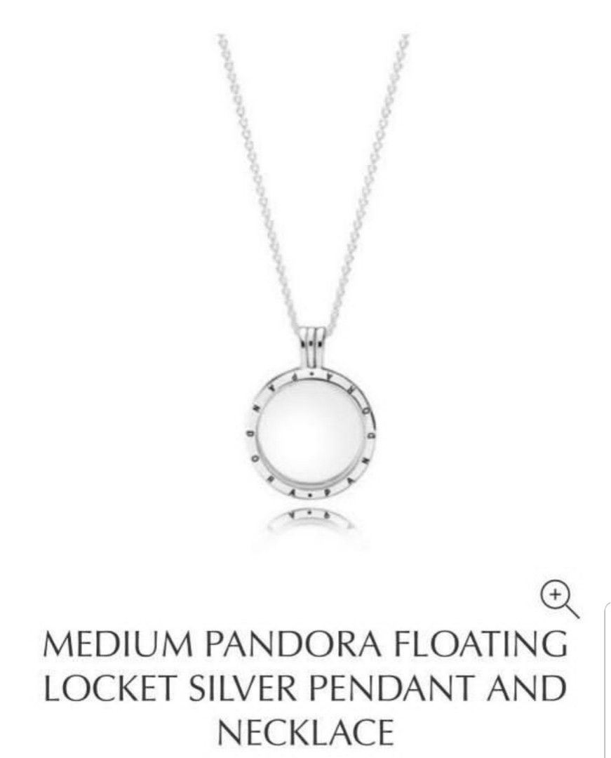 Pandora Floating Locket Silver Pandent Necklace – Medium Throughout Newest Pandora Lockets Logo Necklaces (Photo 25 of 25)