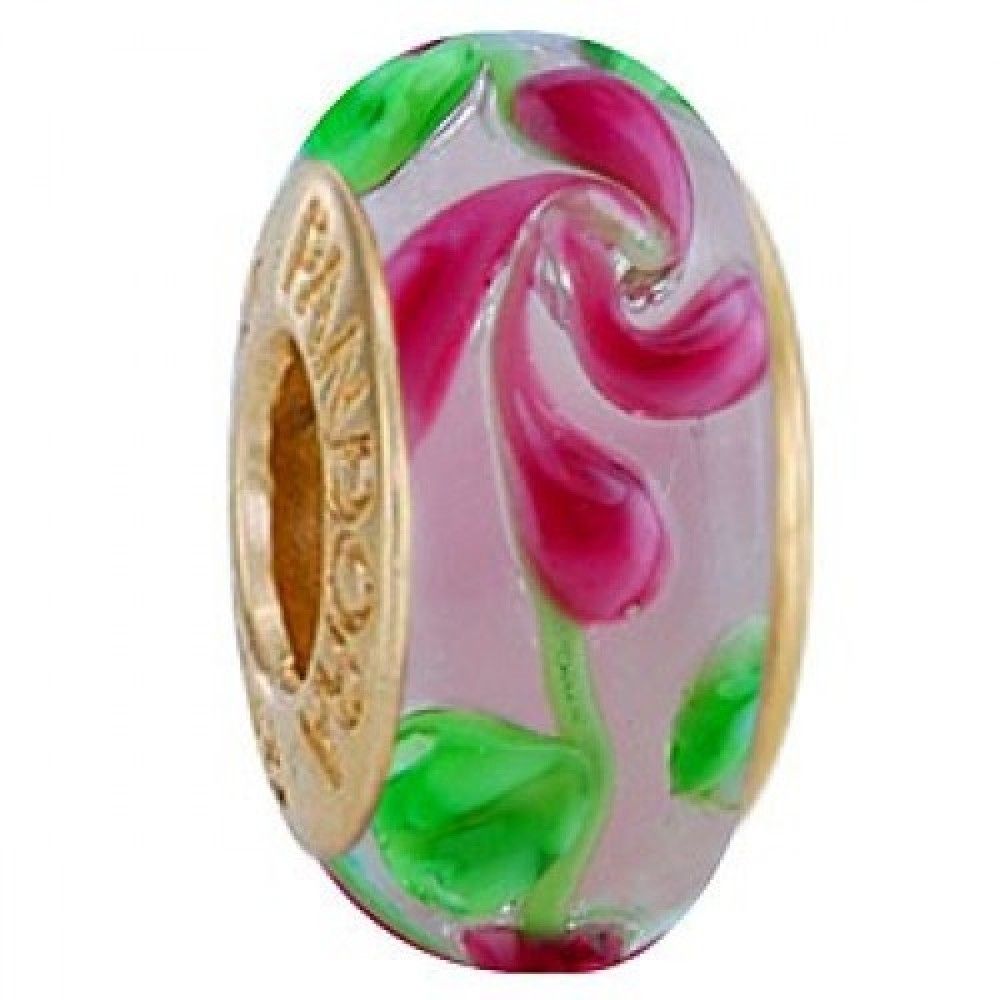 Pandora Glass Beads Black Friday Sale 2018 Hot In Most Recent Pink Murano Glass Leaf Rings (View 15 of 25)