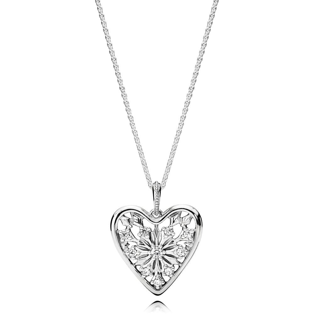 Pandora Heart Of Winter Necklace For Most Current Pandora Moments Small O Pendant Necklaces (View 24 of 25)