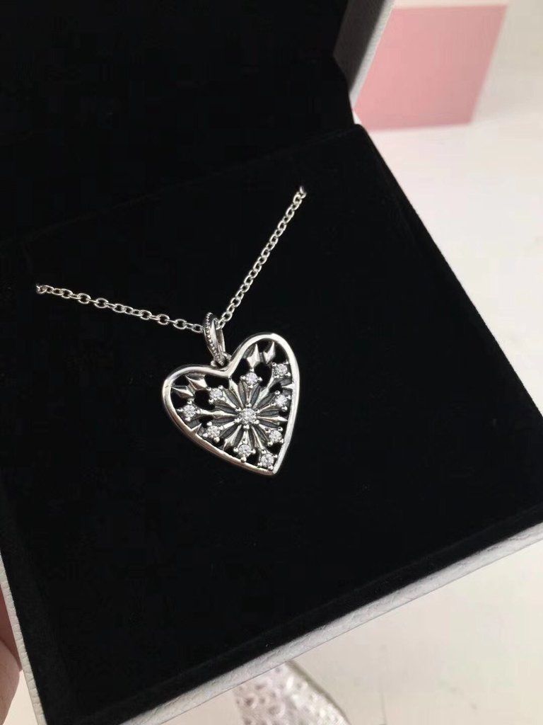 Pandora Heart Of Winter Necklace | Necklaces In 2019 | Heart Locket In Recent Heart Of Winter Necklaces (View 4 of 25)