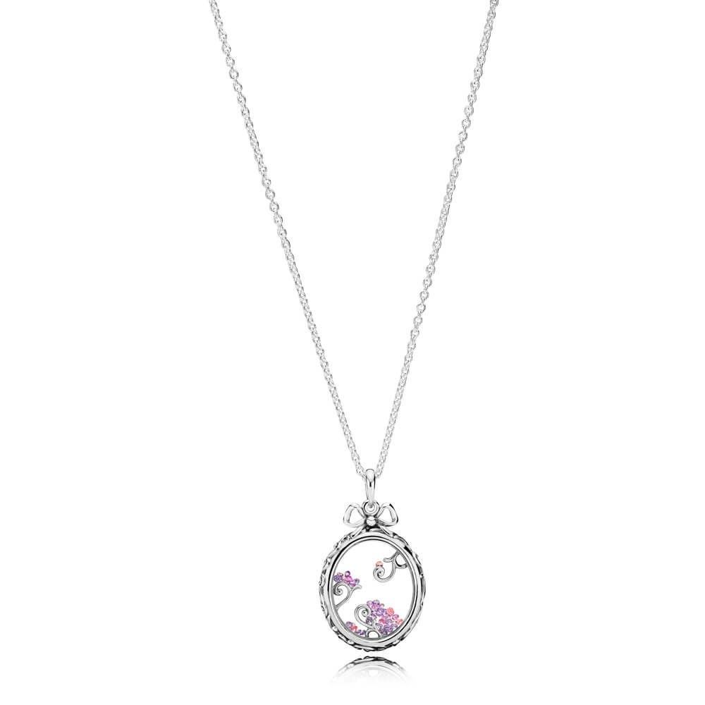Pandora Locket Of Dazzle Necklace, Multi Colored Cz 397716aczmx With Most Up To Date Faceted Locket Dangle Charm, Synthetic Amethyst Necklaces (View 18 of 25)