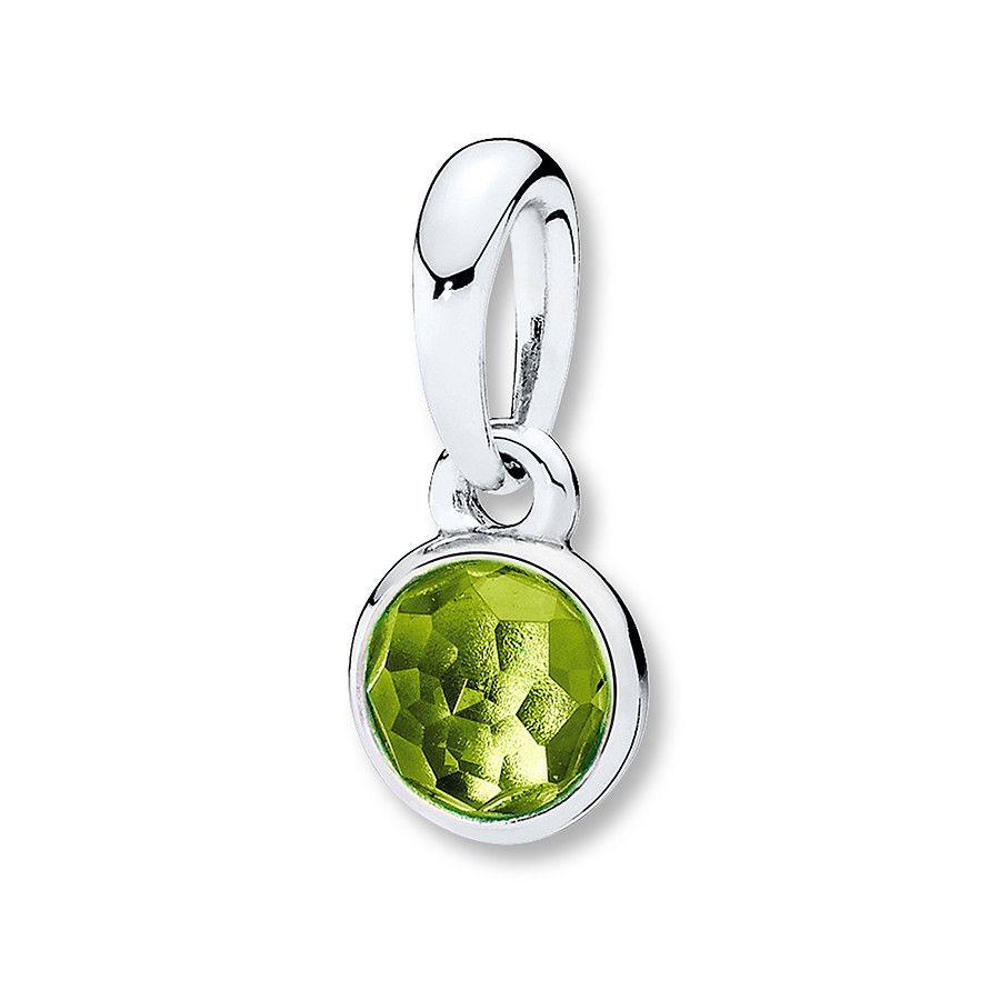 Pandora Necklace Charm August Droplet Sterling Silver – 802219206 Pertaining To Most Current August Droplet Pendant Necklaces (View 1 of 25)
