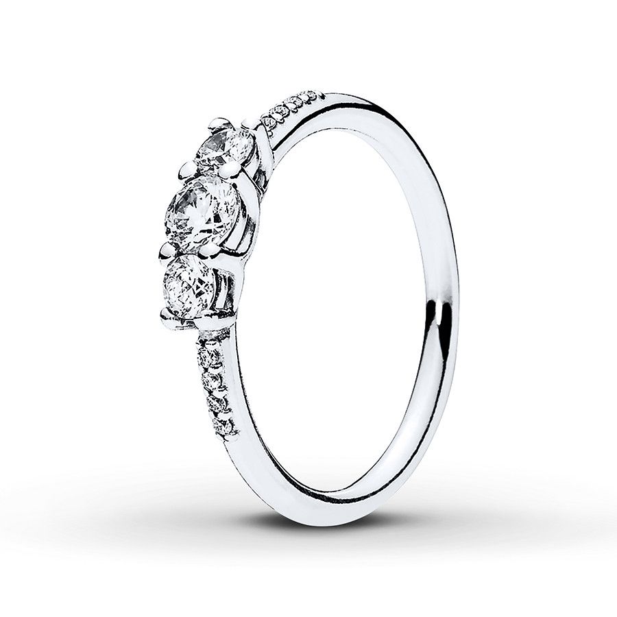 Pandora Ring Fairytale Sparkle Sterling Silver Regarding Most Up To Date Sparkle & Hearts Rings (View 24 of 25)