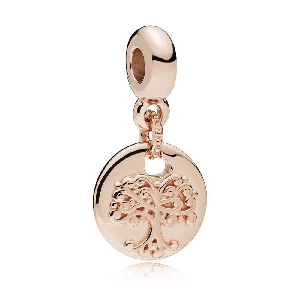 Pandora Rose™ Essence In My Heart – Family Roots Cz Dangle Charm Intended For Most Current Dangling Family Tree Rings (View 7 of 25)