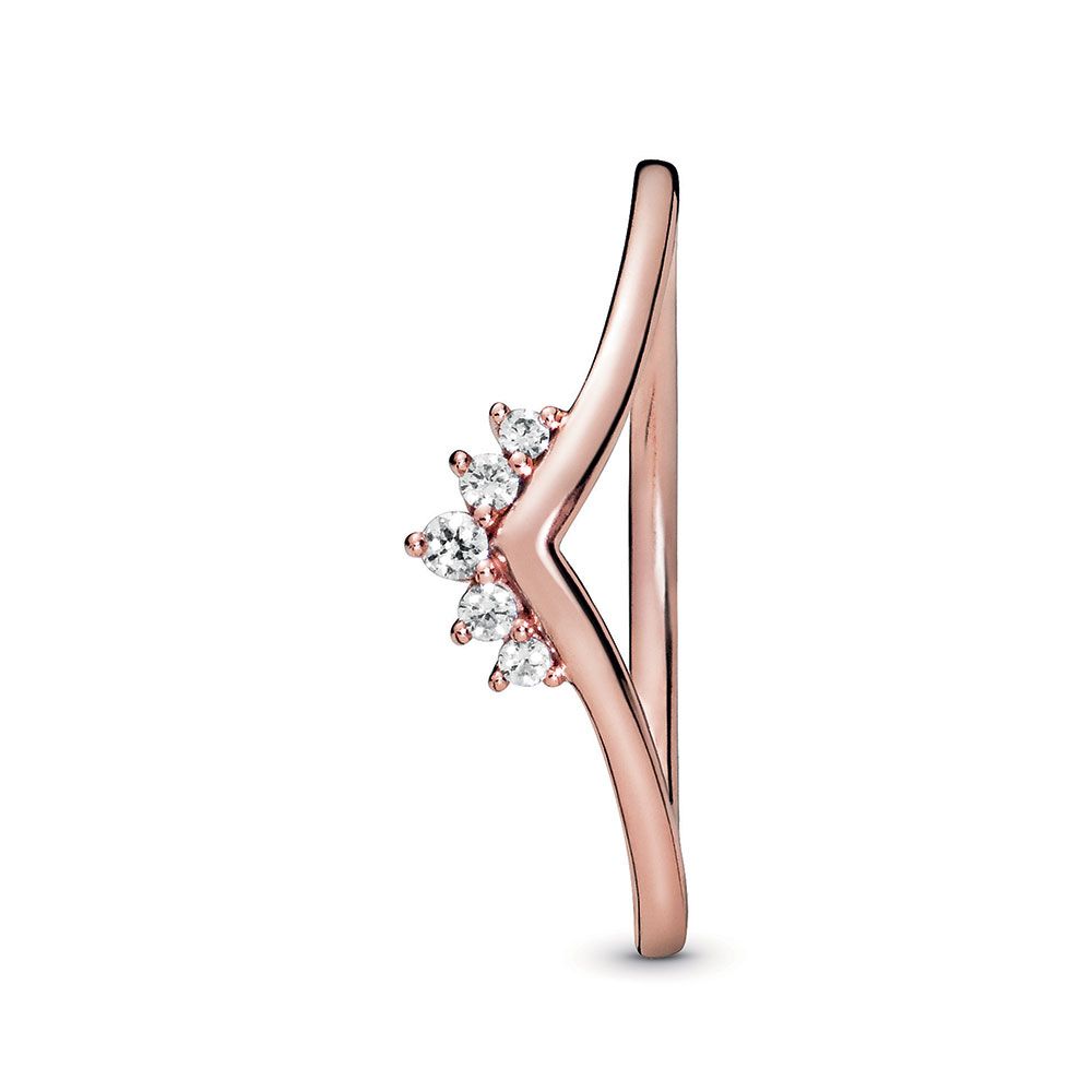 Pandora Rose™ Tiara Wishbone Cz Ring Inside Latest Tiara Wishbone Rings (View 19 of 25)