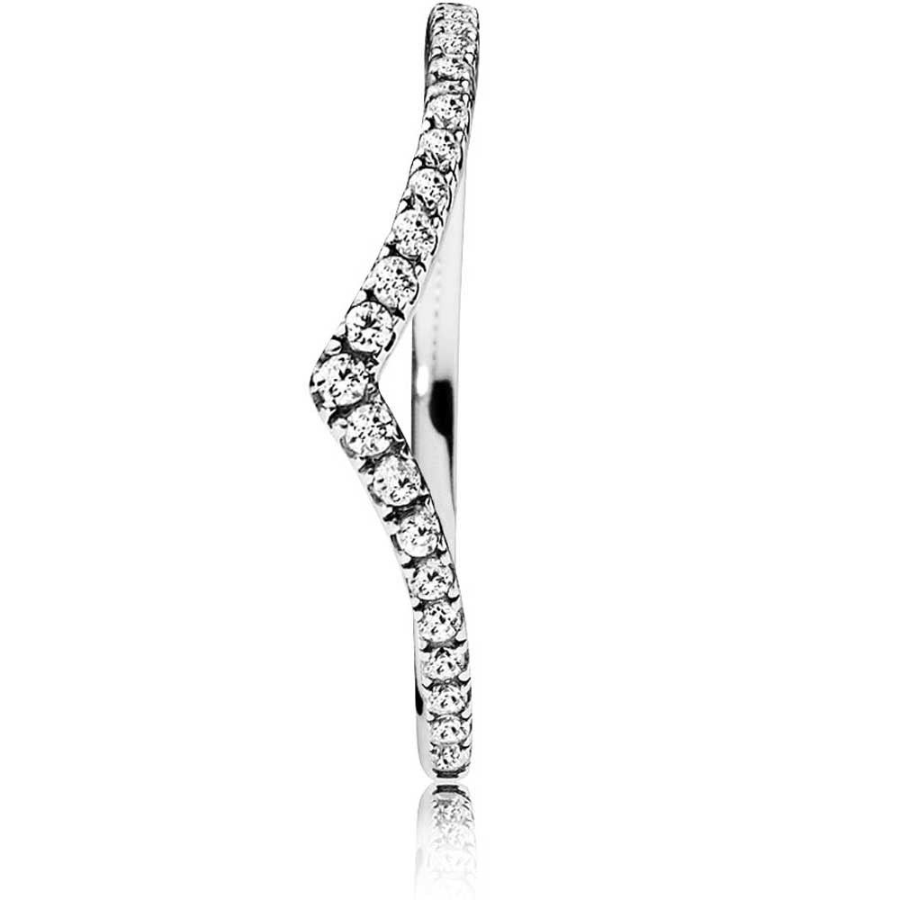 Pandora Shimmering Wish Ring 196316cz Pertaining To Most Up To Date Sparkling Wishbone Rings (View 5 of 25)