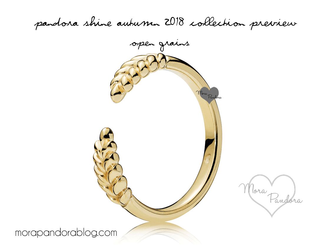 Pandora Shine Autumn 2018 Collection Preview | Mora Pandora For Newest Open Grains Rings (View 13 of 25)