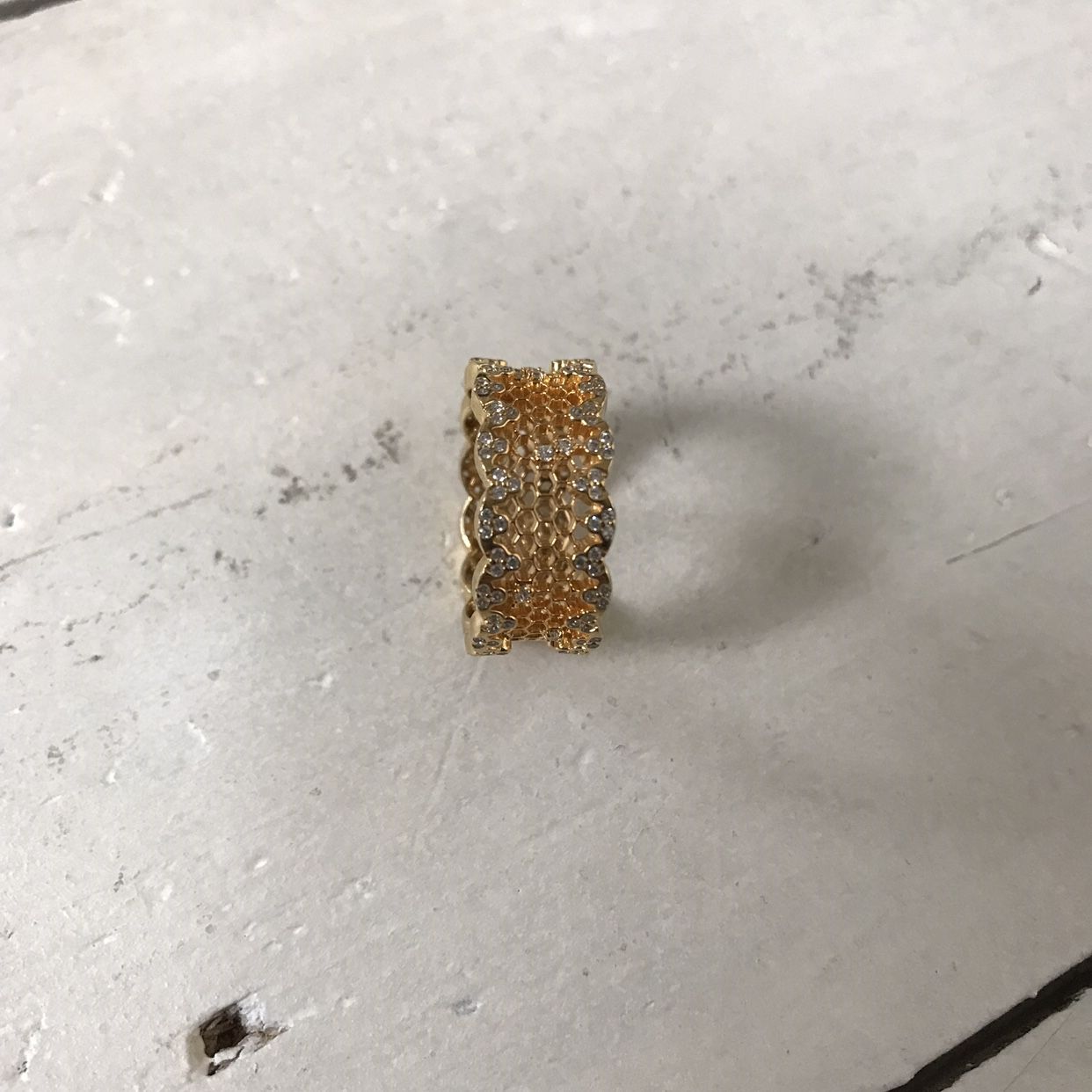 Pandora Shine Honeycomb Lace Ring, Size 50, Brand – Depop With Current Honeycomb Lace Rings (View 16 of 25)
