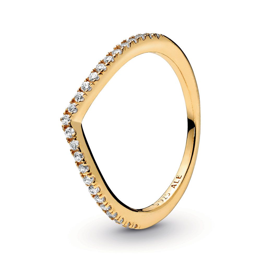 Pandora Shine™ Sparkling Wishbone Cz Ring For Newest Sparkling Wishbone Rings (View 3 of 25)