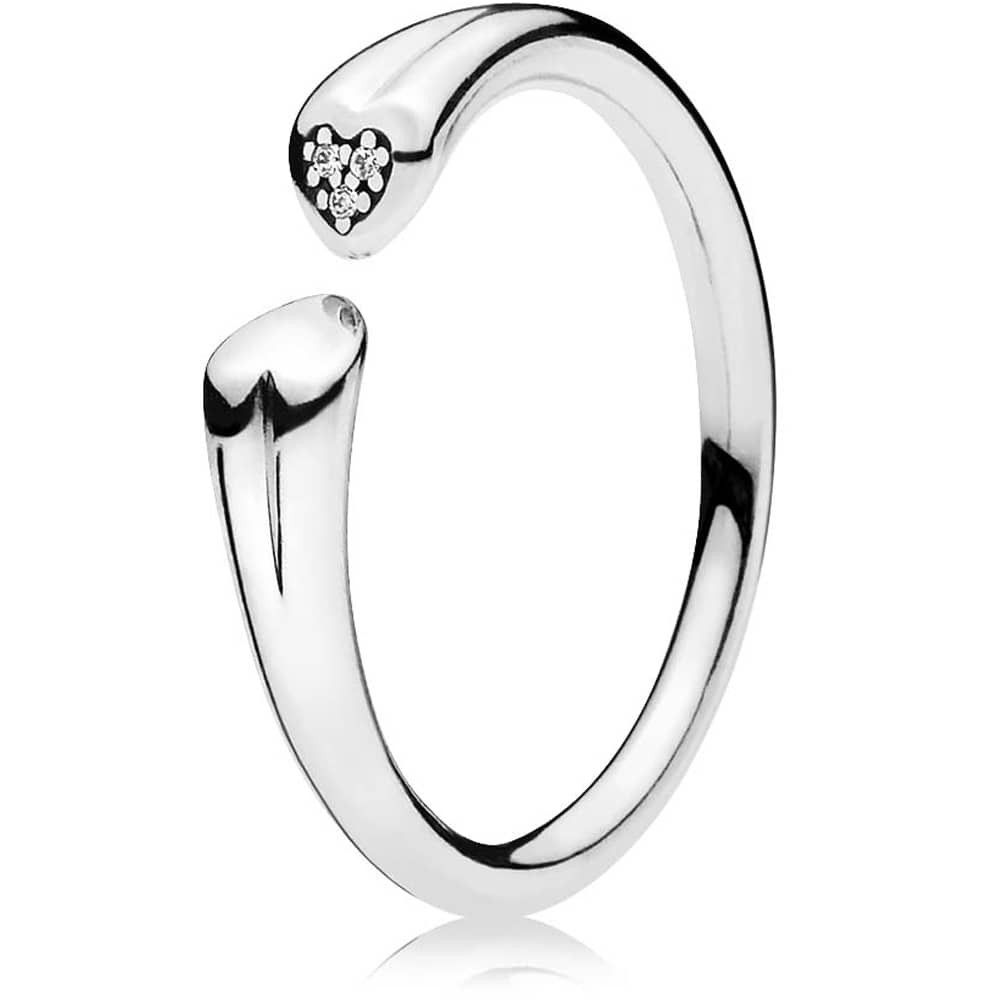 Pandora Two Hearts Ring 196572cz Within Most Recently Released Beaded Two Hearts Open Rings (View 1 of 25)