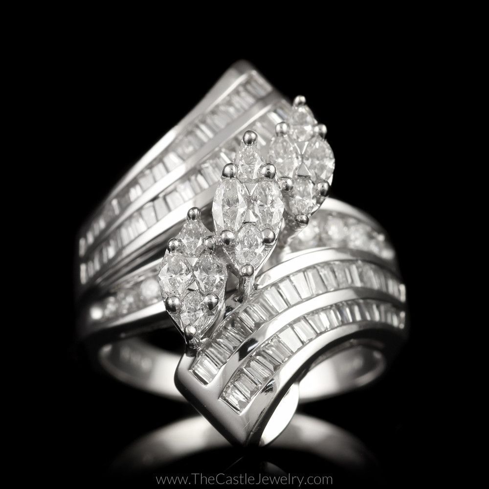 Pin On Diamonds Are A Girl's Best Friend! With Current Diamond Seven Row Anniversary Rings In White Gold (View 18 of 25)