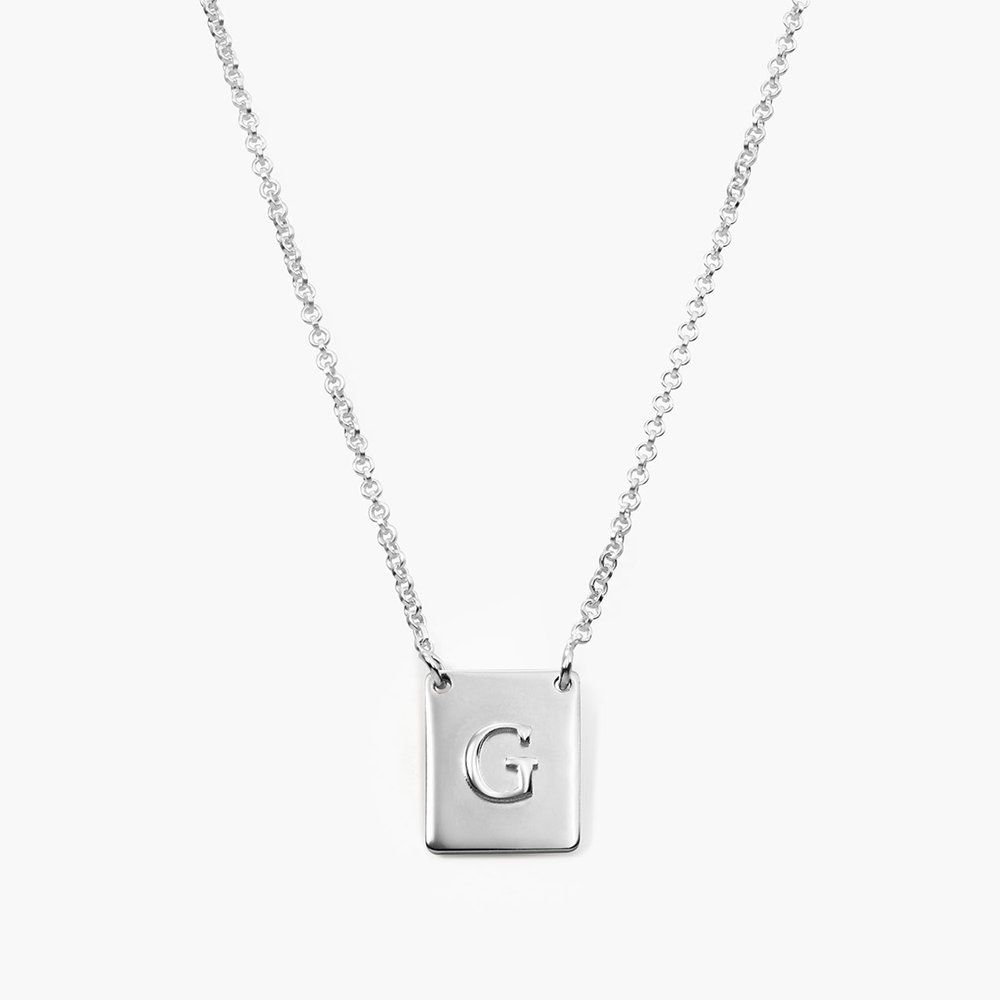 Pop Up Initial Necklace, Silver With Recent Letter Y Alphabet Locket Element Necklaces (View 8 of 25)