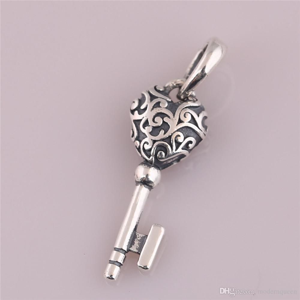 Regal Key Pendant S925 Sterling Silver Fits Pandora Style Bracelet 397725 H8 Intended For Recent Regal Key Pendant Necklaces (View 5 of 25)