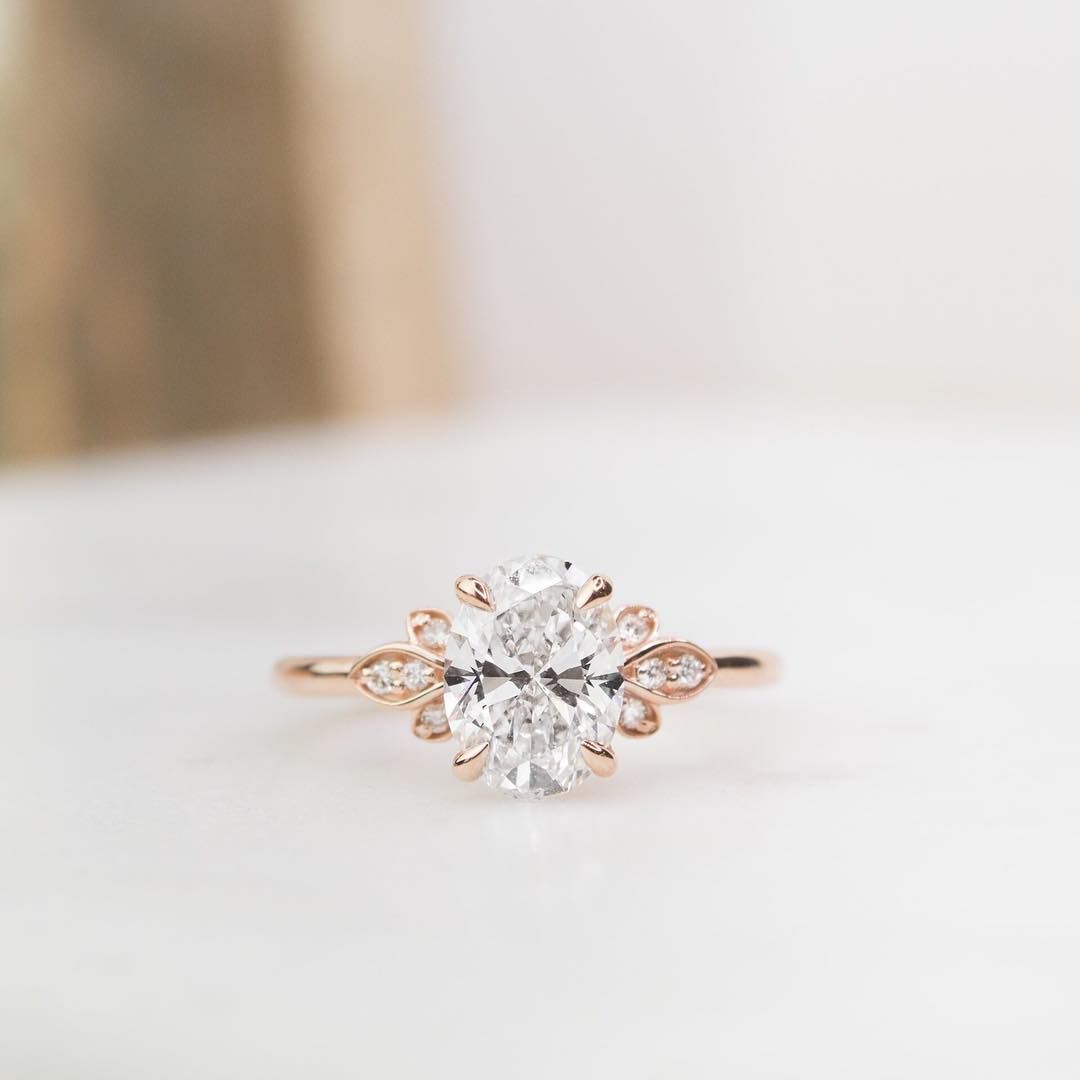 Rose Gold Oval Rings | Brilliant Earth In Most Up To Date Marquise And Round Diamond Alternating Anniversary Bands In Rose Gold (View 18 of 25)