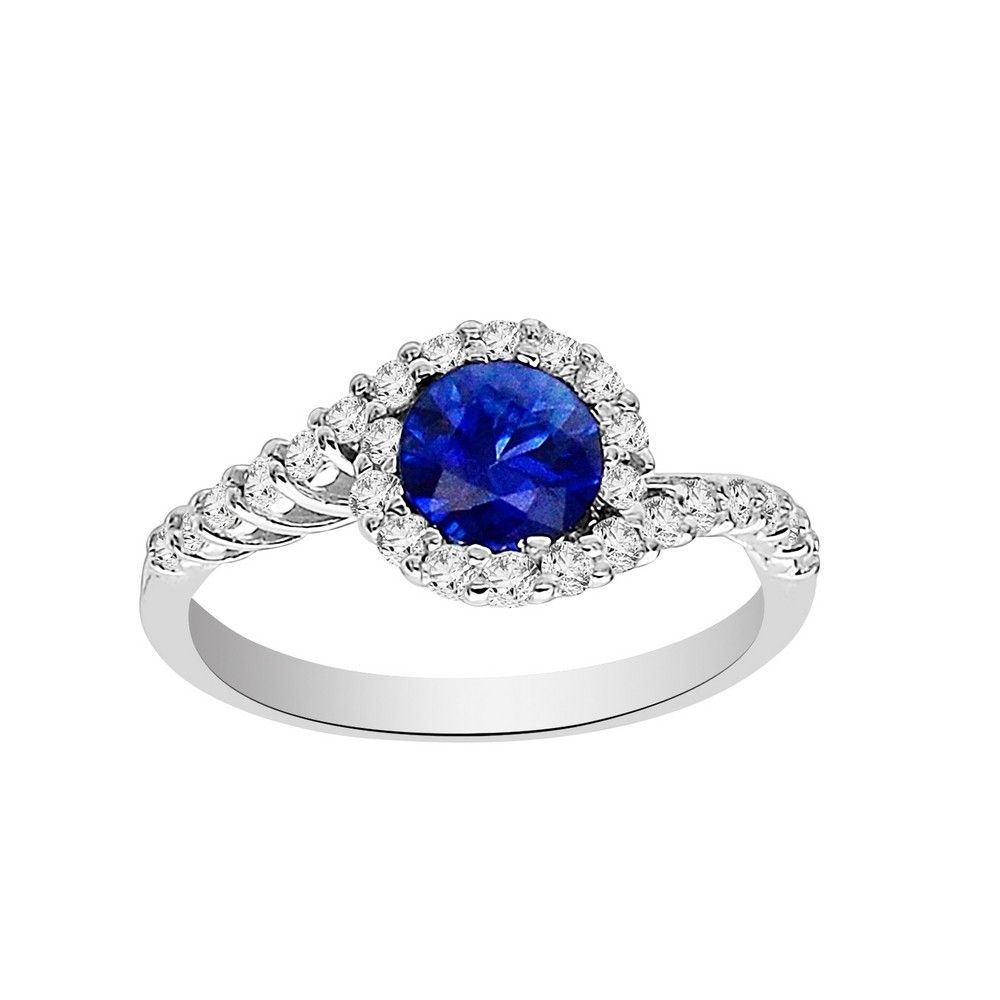 Sapphire Rings – Rings – Jewelry Pertaining To 2019 Diamond Five Stone "s" Anniversary Bands In Sterling Silver (View 11 of 25)