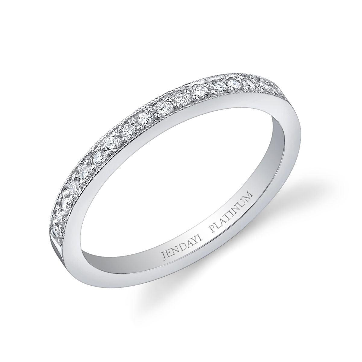 Selisa Pave Platinum Wedding / Anniversary Band Pertaining To Most Recently Released Diamond Anniversary Bands In Platinum (View 3 of 25)