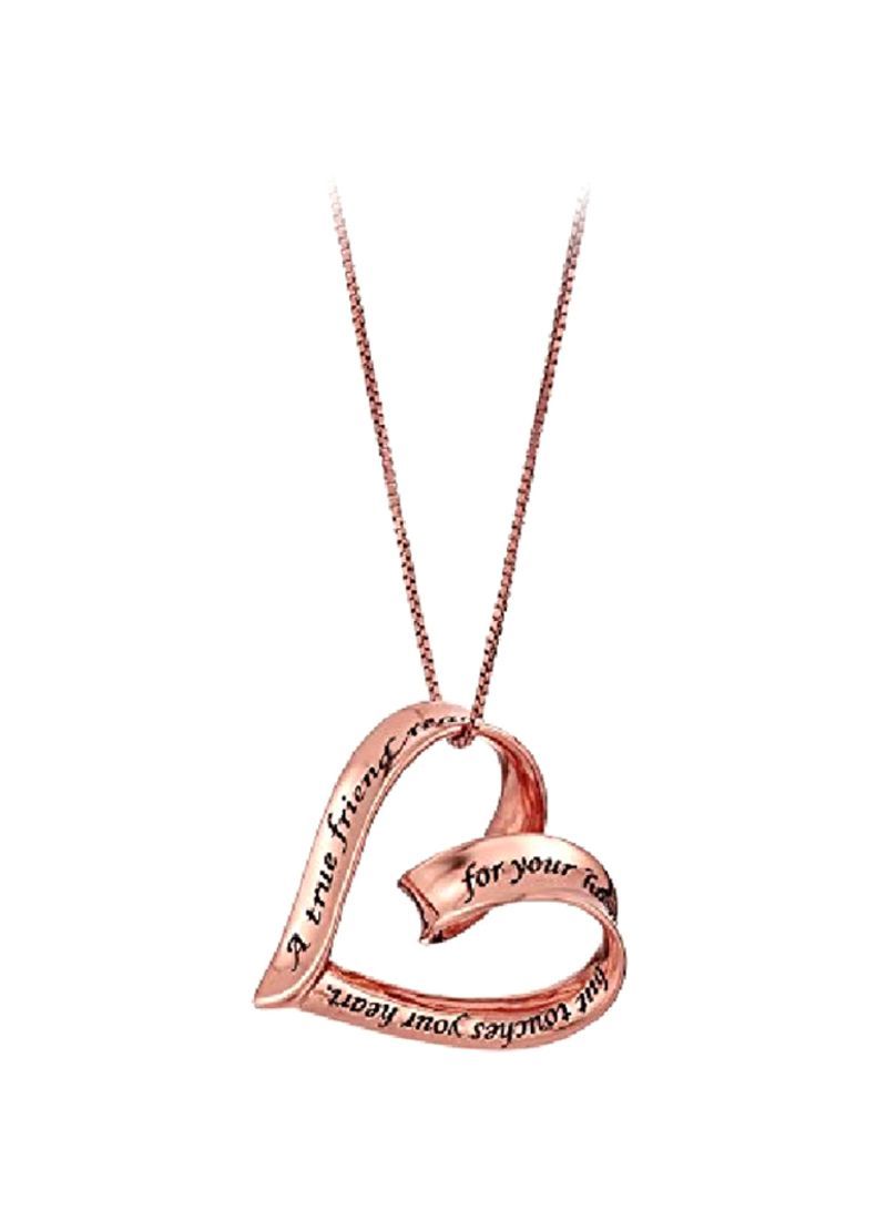 Shop Amazon Collection 925 Sterling Silver Quotes Engraved Open In 2019 Ribbon Open Heart Necklaces (View 16 of 25)