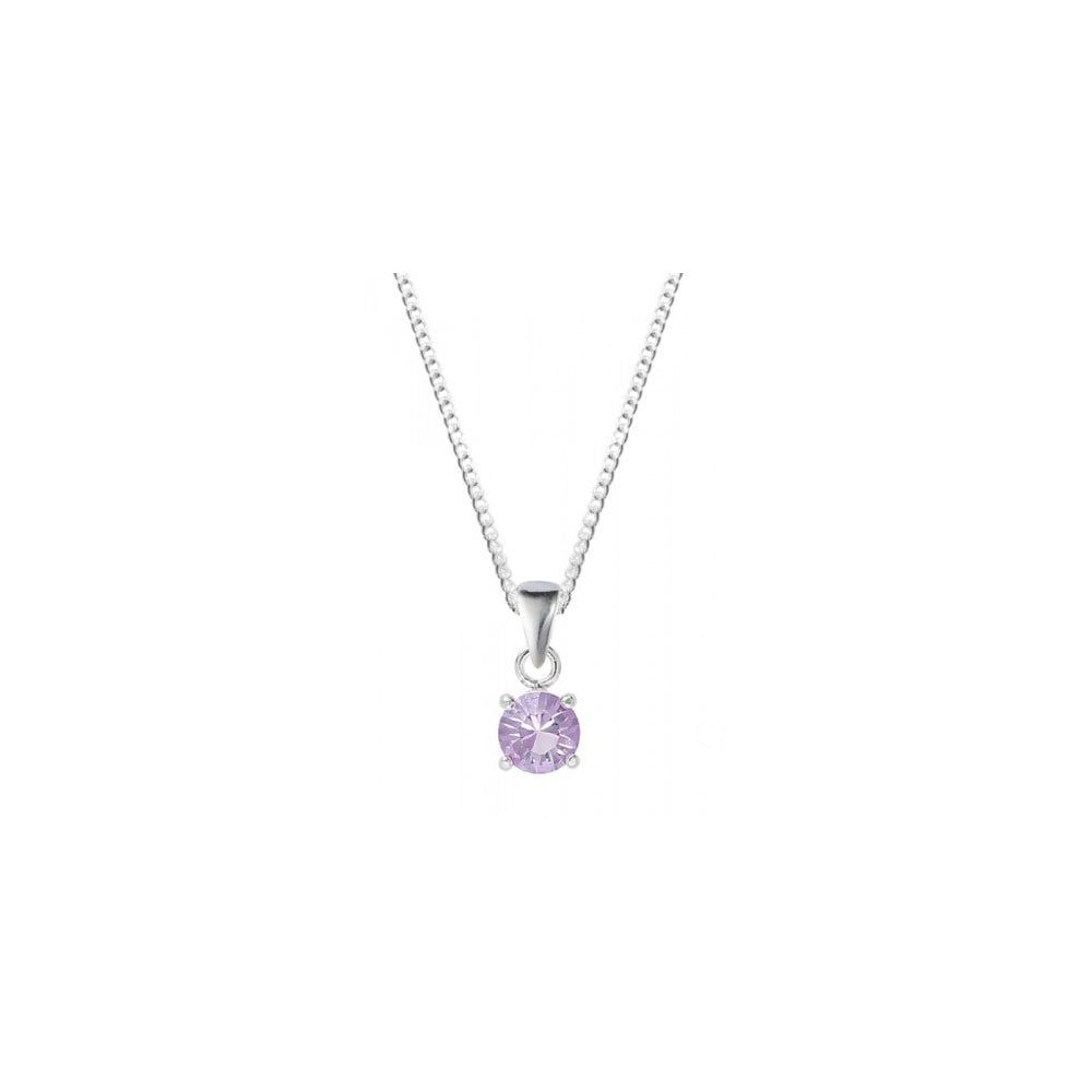 Silver June Birthstone Necklace With Swarovski Elements With Regard To 2020 Red July Birthstone Locket Element Necklaces (View 17 of 25)