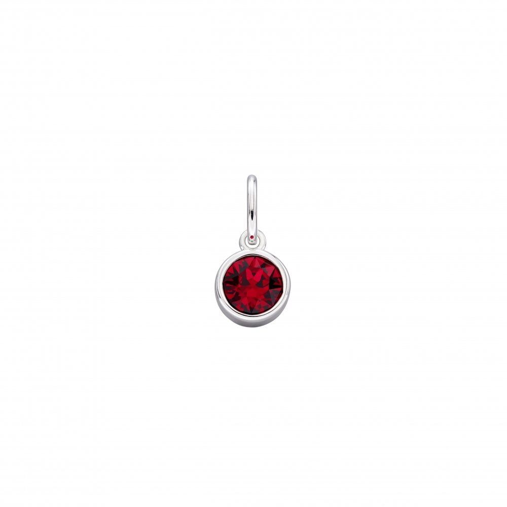 Silver Red Swarovski Pendant July Birthstone Intended For Best And Newest Red July Birthstone Locket Element Necklaces (View 3 of 25)