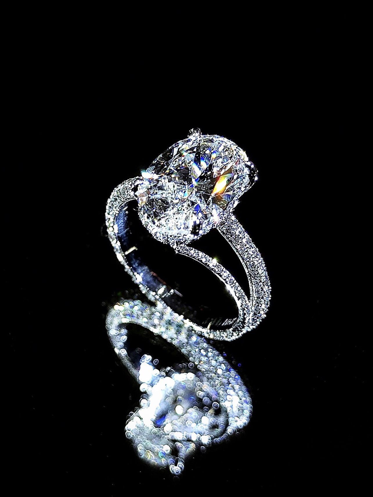Simplicity With A Twist #diamond #ring #ovaldiamond #fancycut In Best And Newest Elegant Sparkle Rings (View 14 of 25)