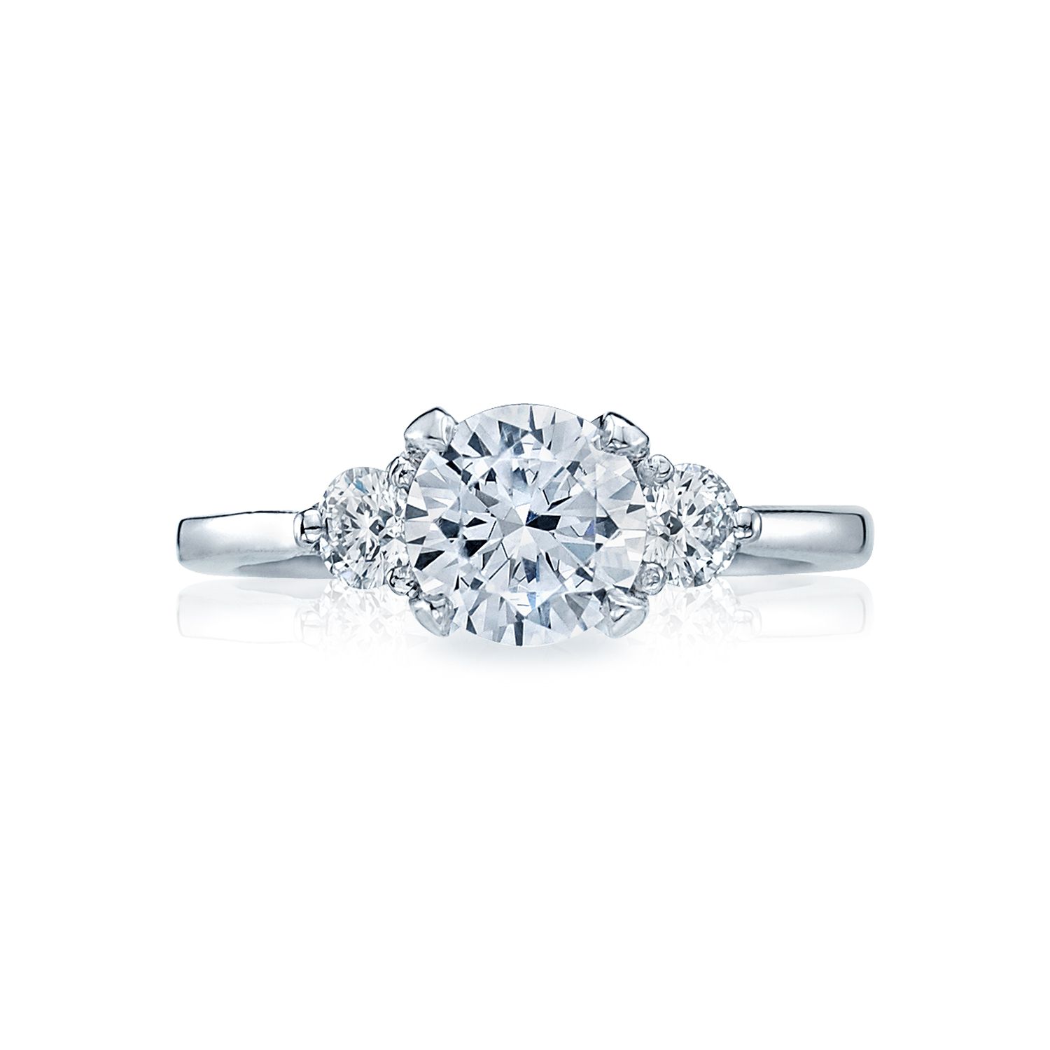 Simply Tacori 2571 Three Stone Engagement Ring In 2017 Polished Crown Rings (View 16 of 25)