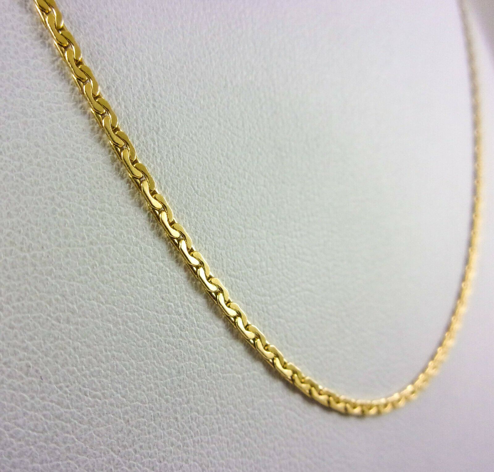 Solid 14k Yellow Gold 16" Tight Cable Link Chain Necklace, 1.5mm,  (View 5 of 25)
