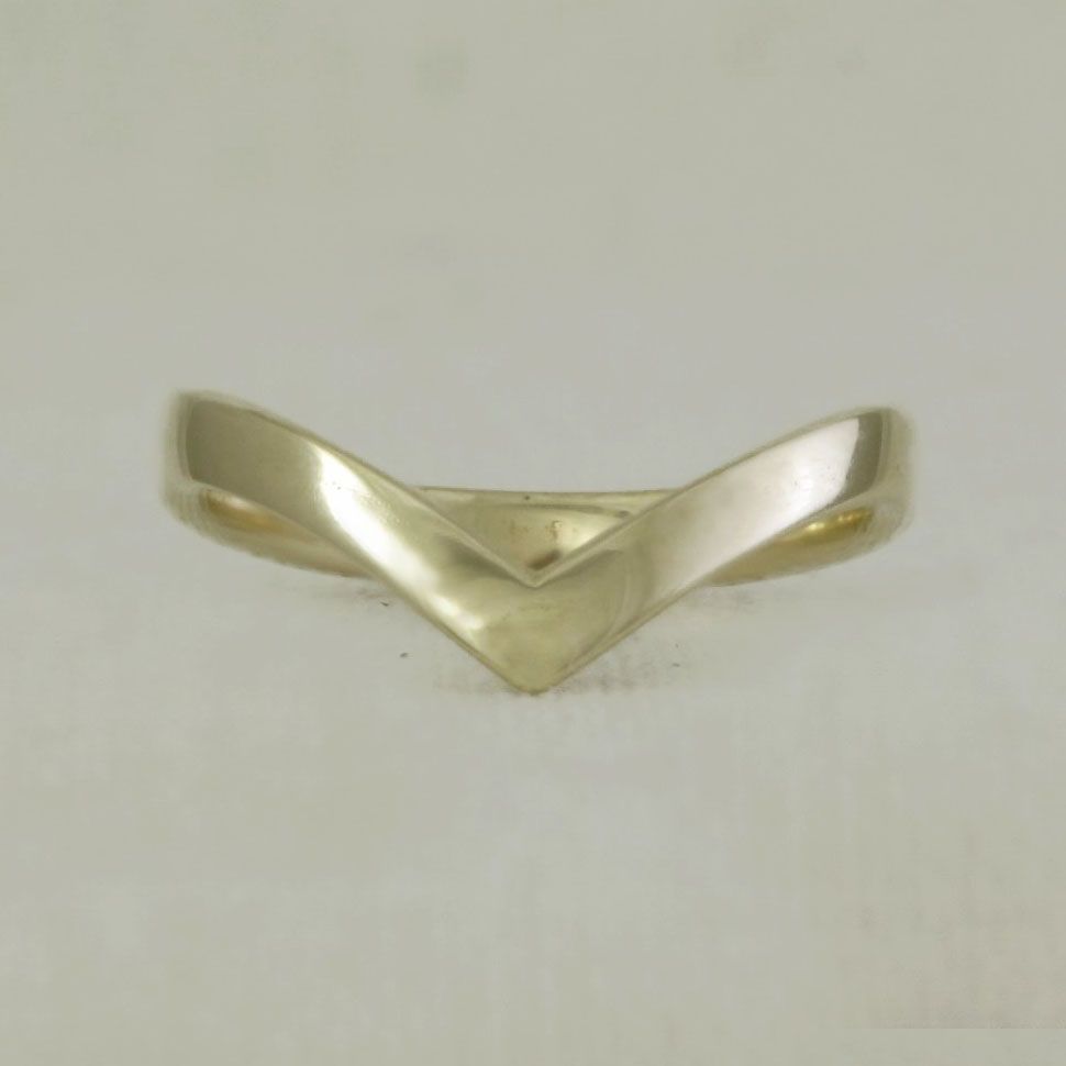 Solid Gold Wishbone Ring In Most Recently Released Beaded Wishbone Rings (View 10 of 25)