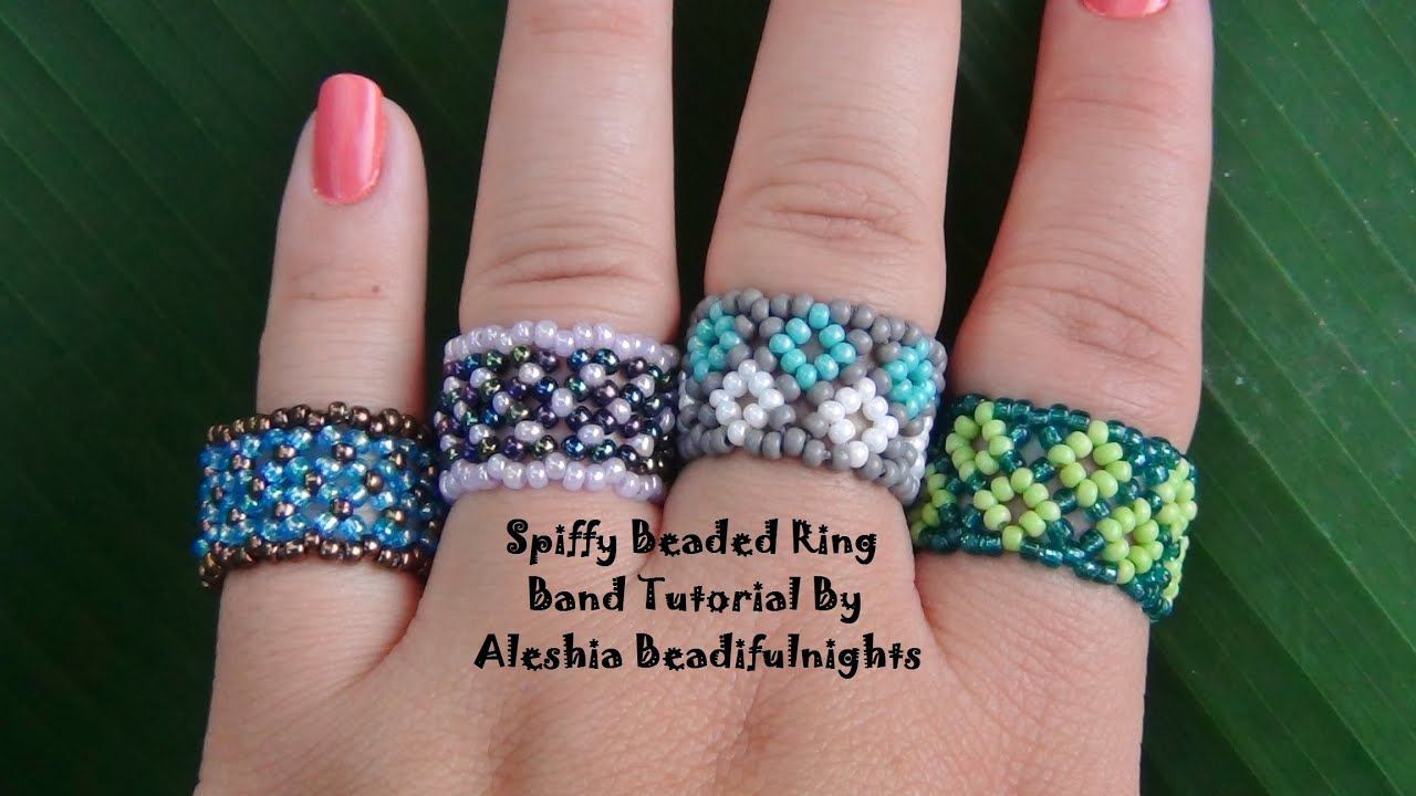 Spiffy Beaded Ring Band Tutorial Inside Most Current Strings Of Beads Rings (View 16 of 25)