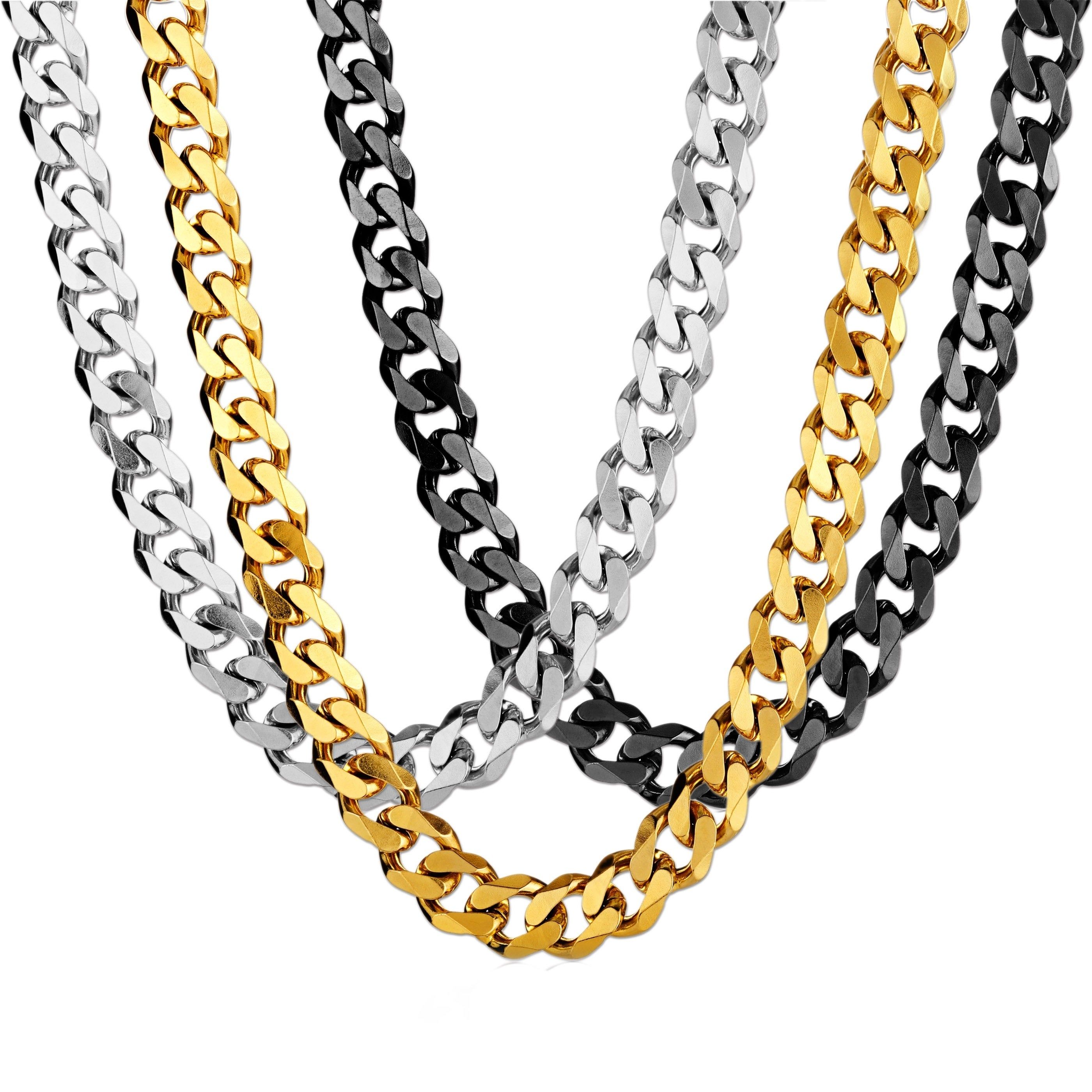 Stainless Steel Cuban Curb Chain Necklace (14mm Wide) – 24 Inches In Latest Curb Chain Necklaces (View 1 of 25)