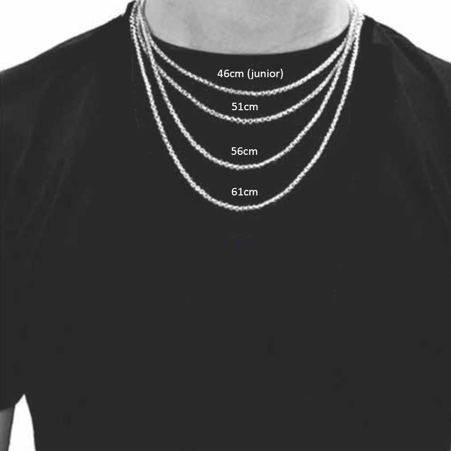 Sterling Silver Men's Curb Chain Necklace In Newest Curb Chain Necklaces (View 3 of 25)