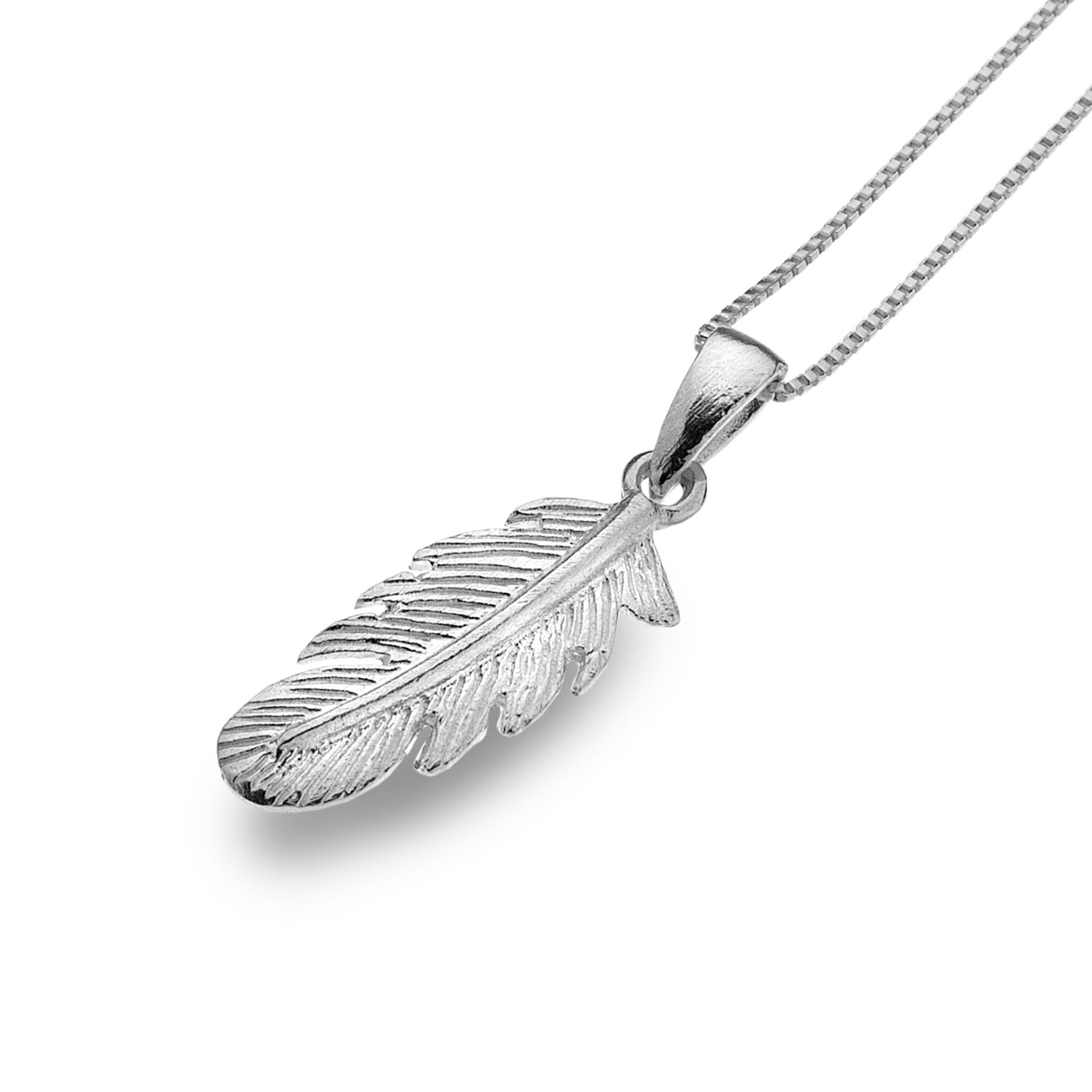 Sterling Silver Single Feather Pendant | Reppin & Jones Jewellers In Most Up To Date Single Feather Pendant Necklaces (View 8 of 25)