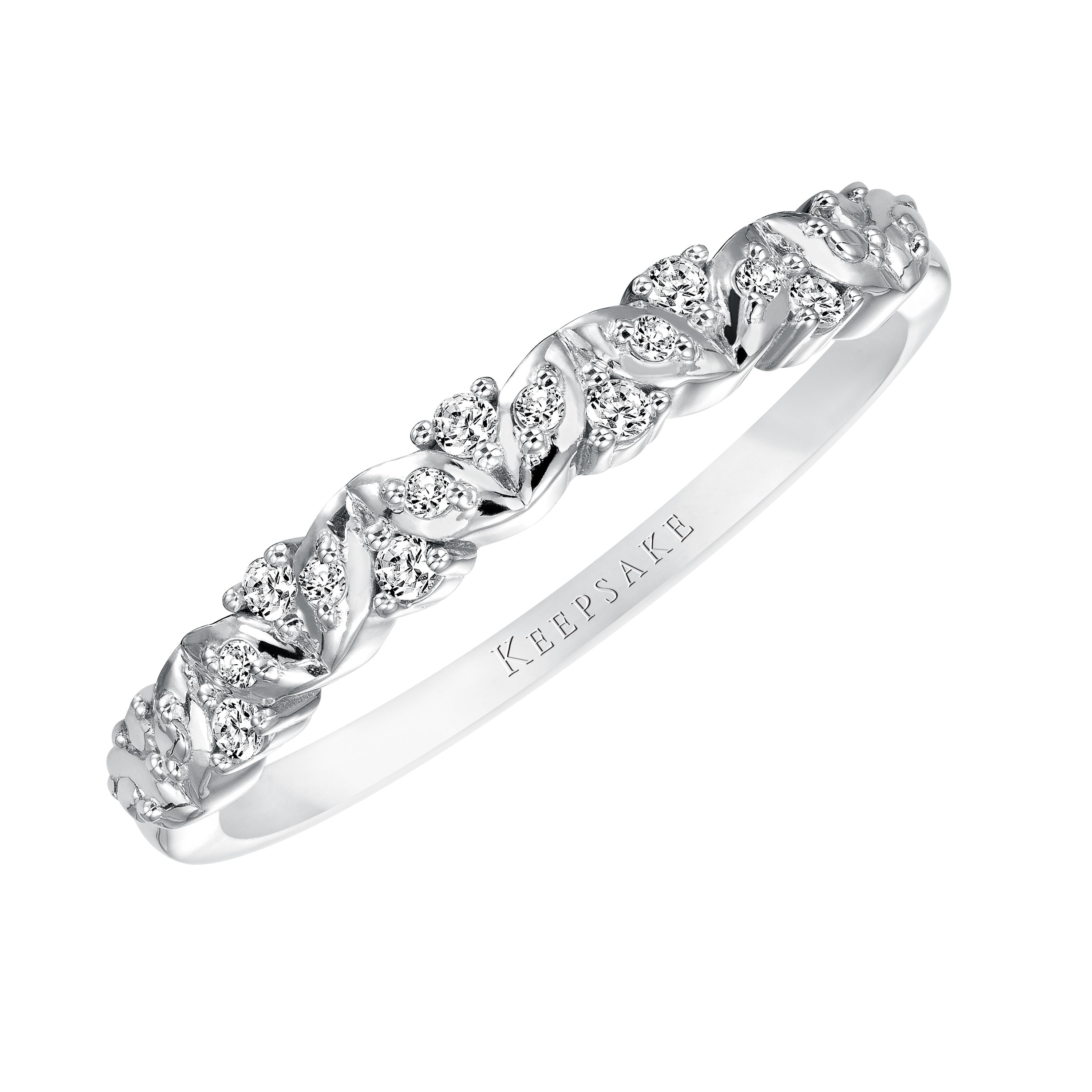 Sweet Rememberance Diamond Accent 10kt White Gold Anniversary Band Inside Most Recently Released Diamond Accent Anniversary Bands In Gold (View 4 of 25)