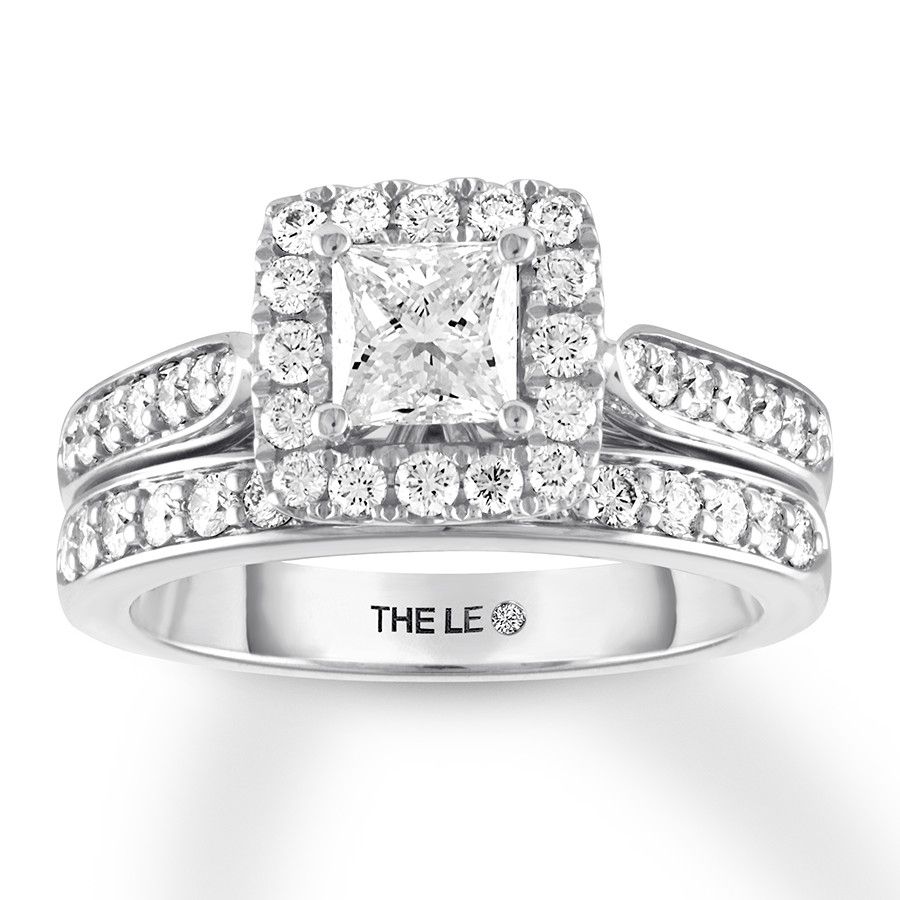The Collection – The Leo Diamond For Current Princess Cut And Round Diamond Anniversary Bands In White Gold (View 23 of 25)
