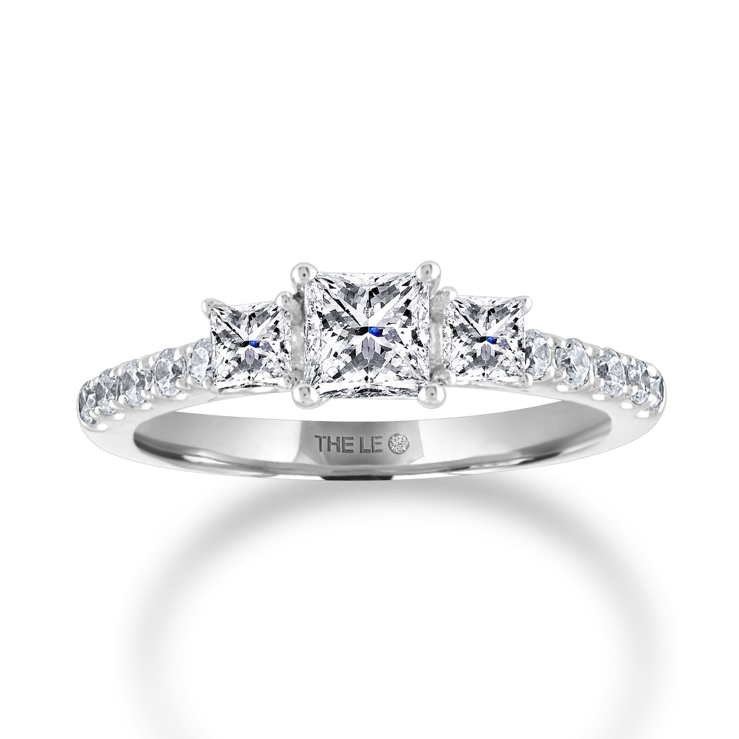 The Collection – The Leo Diamond Within Newest Diamond Five Stone Anniversary Bands In Sterling Silver (View 16 of 25)