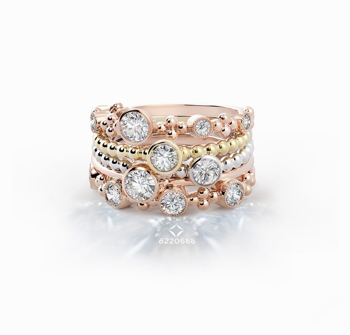 The Forevermark Tribute™ Collection | Diamond Jewelry Throughout Most Recent Diamond Three Row Collar Anniversary Bands In White Gold (View 8 of 25)