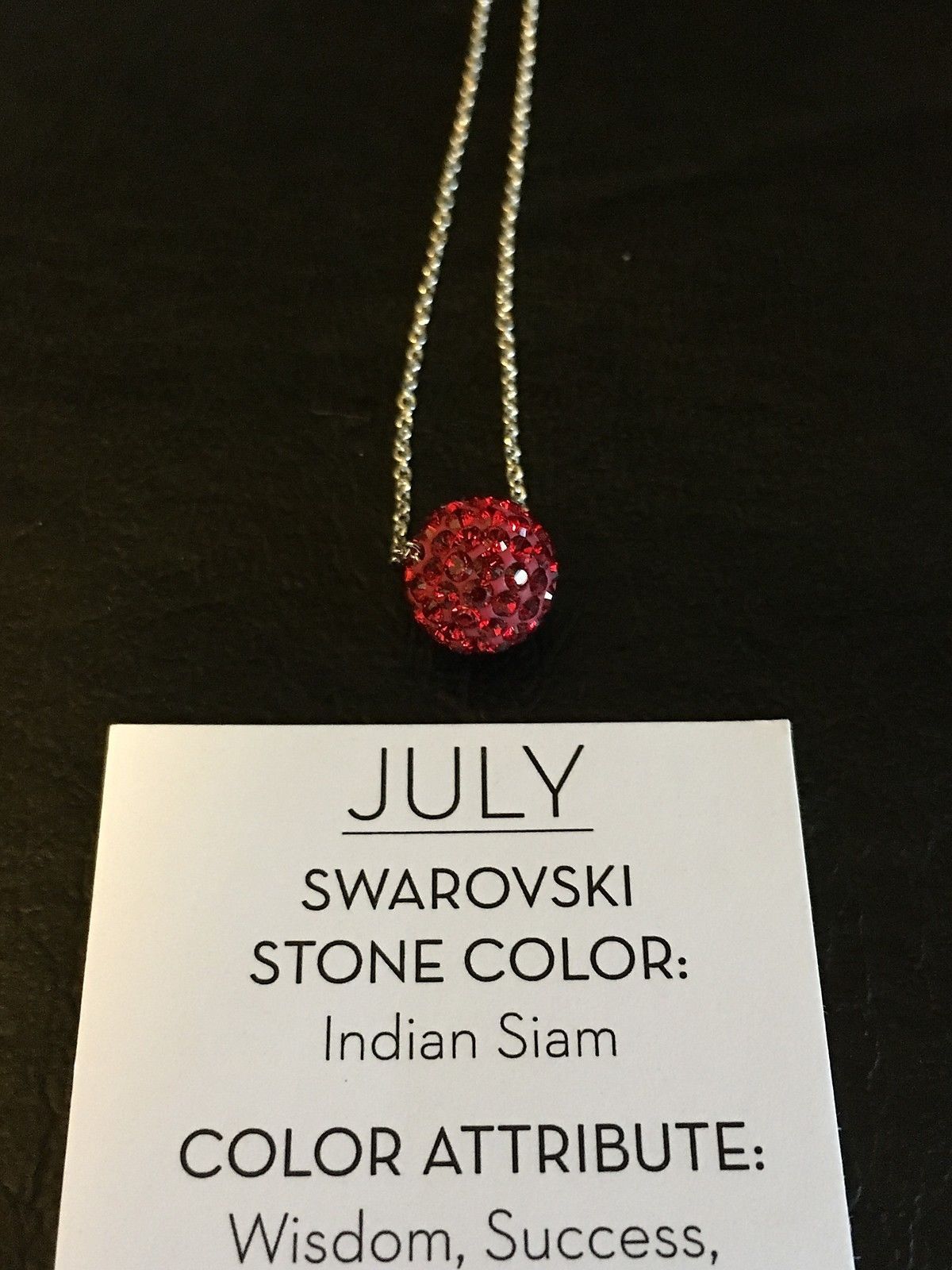 Touchstone July Birthstone Necklace Red Pave And 18 Similar Items Intended For Most Recent Red July Birthstone Locket Element Necklaces (View 12 of 25)