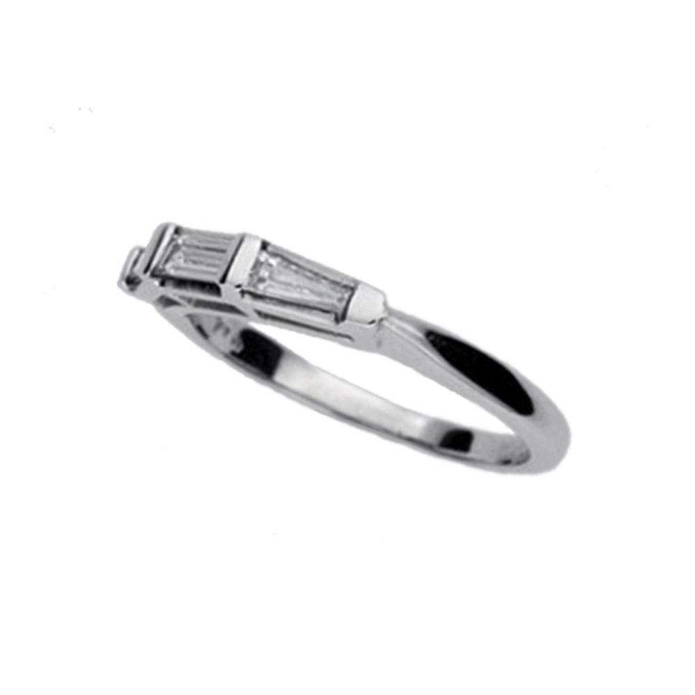 Traditional Baguette Diamond Wedding Band In White Gold In Most Recently Released Baguette Diamond Anniversary Bands In White Gold (View 17 of 25)